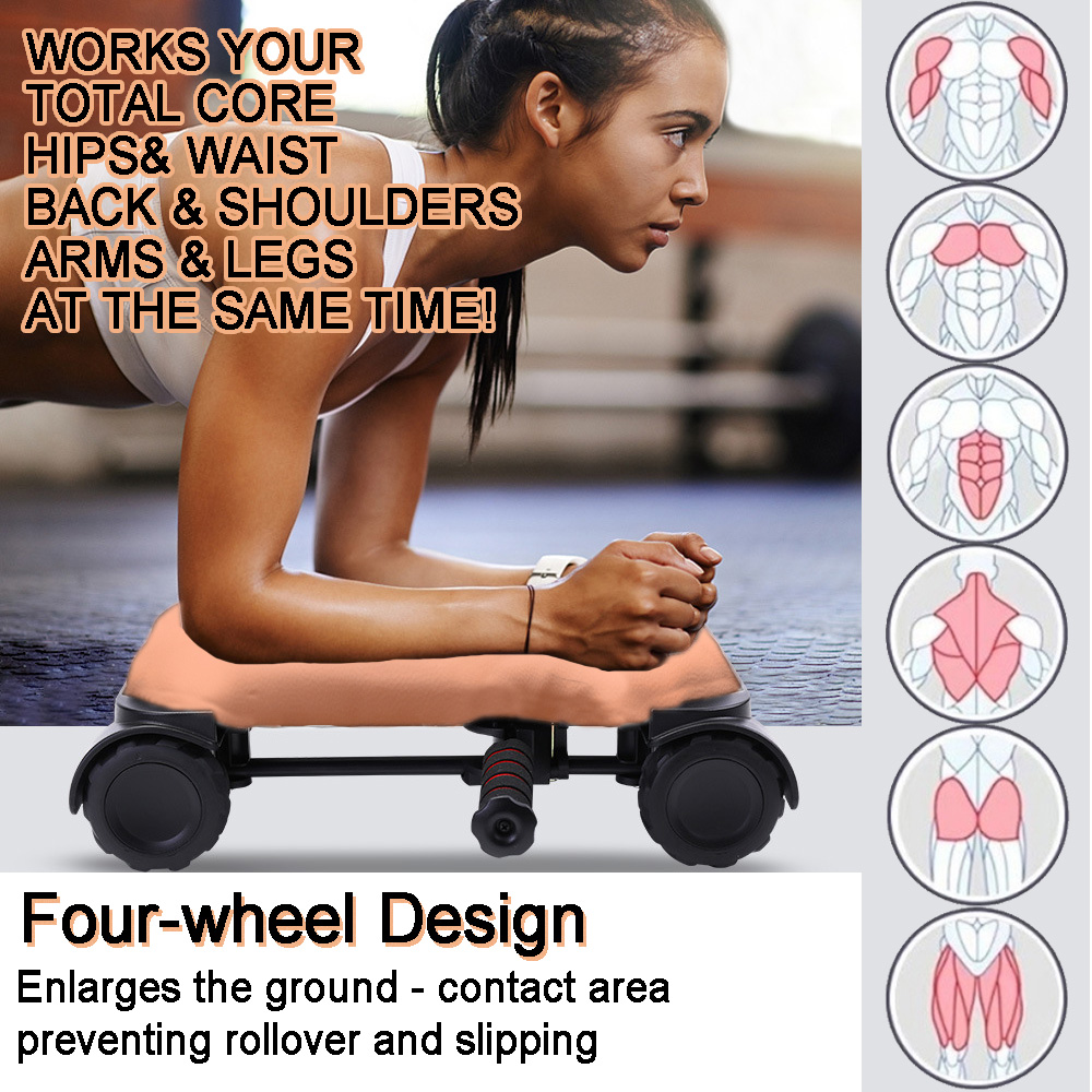 복근 운동 롤러, 4륜 자동 반동 복근 운동기, 팔꿈치 - Ab Roller Wheel With Elbow Support 리뷰 및 가격
